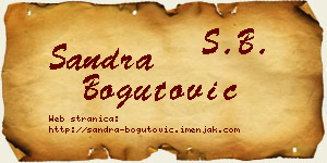 Sandra Bogutović vizit kartica